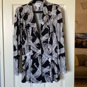 Joseph Ribkoff printed long blazer